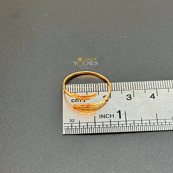 انگشتر مینیمال پر طلا